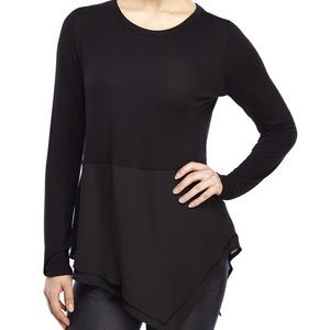 Laundry by Shelli Segal asymmetrical long sleeve